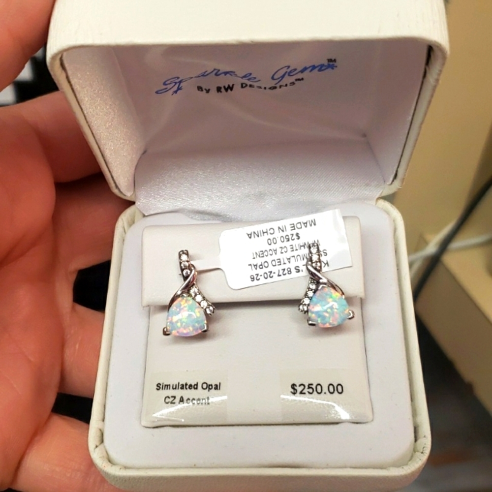 Opal Earrings